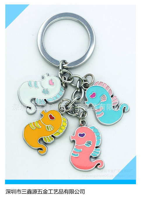 創意金屬鑰匙扣，可定制logo